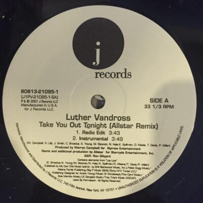 Luther Vandross - Take You Out Tonight (Allstar Remix)