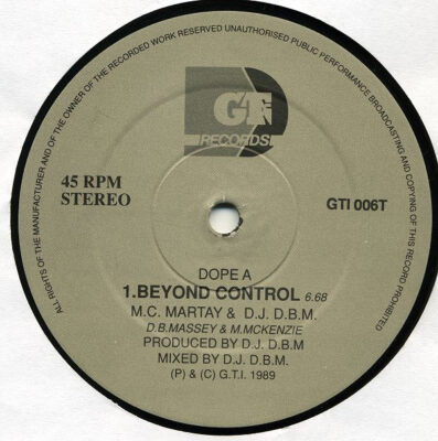 MC Martay & DJ DBM - Beyond Control / Female Force
