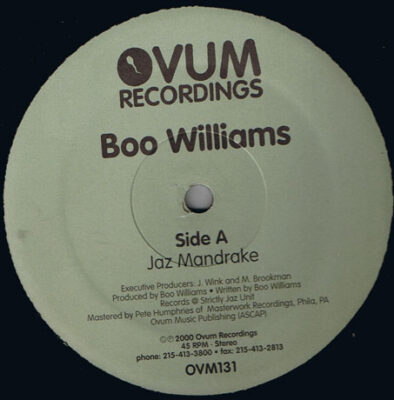 Boo Williams - Jaz Mandrake / Windmill