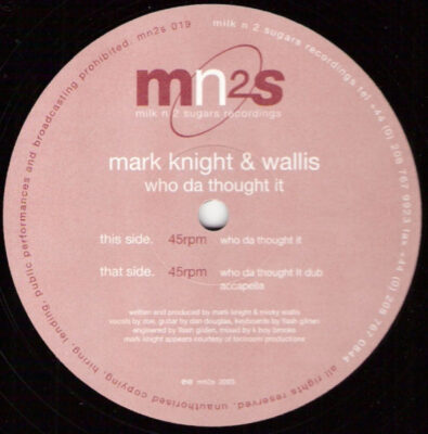 Mark Knight & Wallis - Who Da Thought It