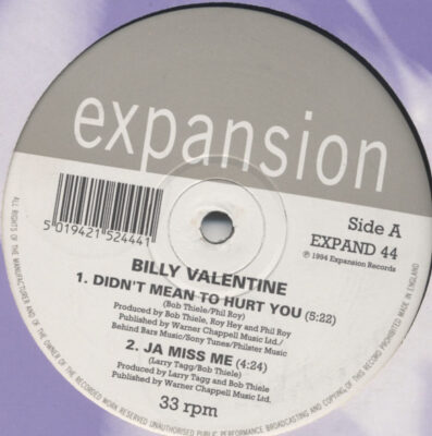 Billy Valentine - Didn't Mean To Hurt You EP