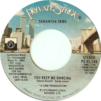 Samantha Sang - You Keep Me Dancing