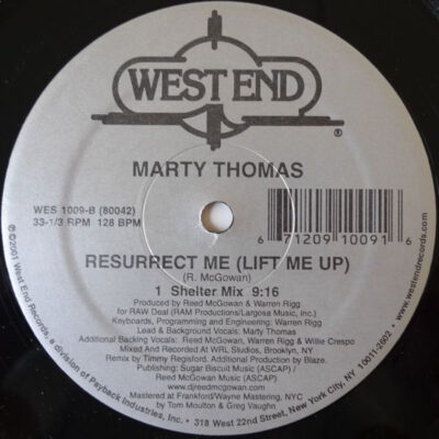 Marty Thomas - Resurrect Me (Lift Me Up)