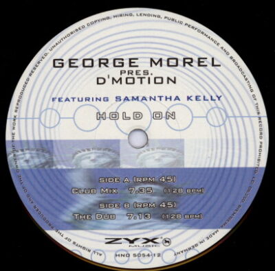 George Morel Presents D'Motion - Hold On
