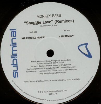 Monkey Bars Feat. Gabrielle Widman - Shuggie Love (Remixes)