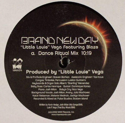 "Little Louie" Vega* Featuring Blaze - Brand New Day LP - VINYL - CD