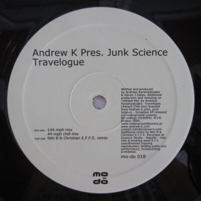 Andrew K Presents Junk Science - Travelogue