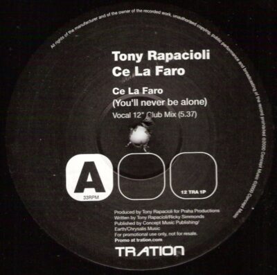 Tony Rapacioli - Ce La Faro (You'll Never Be Alone)