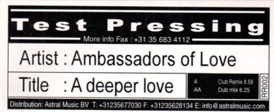 Ambassadors Of Love - A Deeper Love