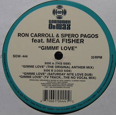 Ron Carroll & Spero Pagos - Gimme Love