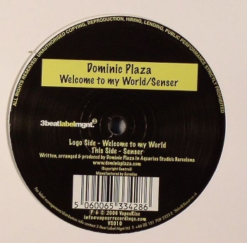 Dominic Plaza - Welcome To My World / Senser