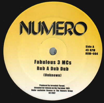 Fabulous 3 MCs - Rub A Dub Dub LP - VINYL - CD